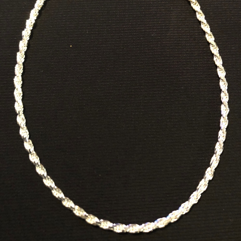 Diamond Cut Sterling Silver Ankle Bracelet